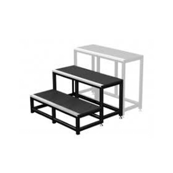 Eight shirts arranged on table in black, olive, grey, blue, white, red, mustard, and green.