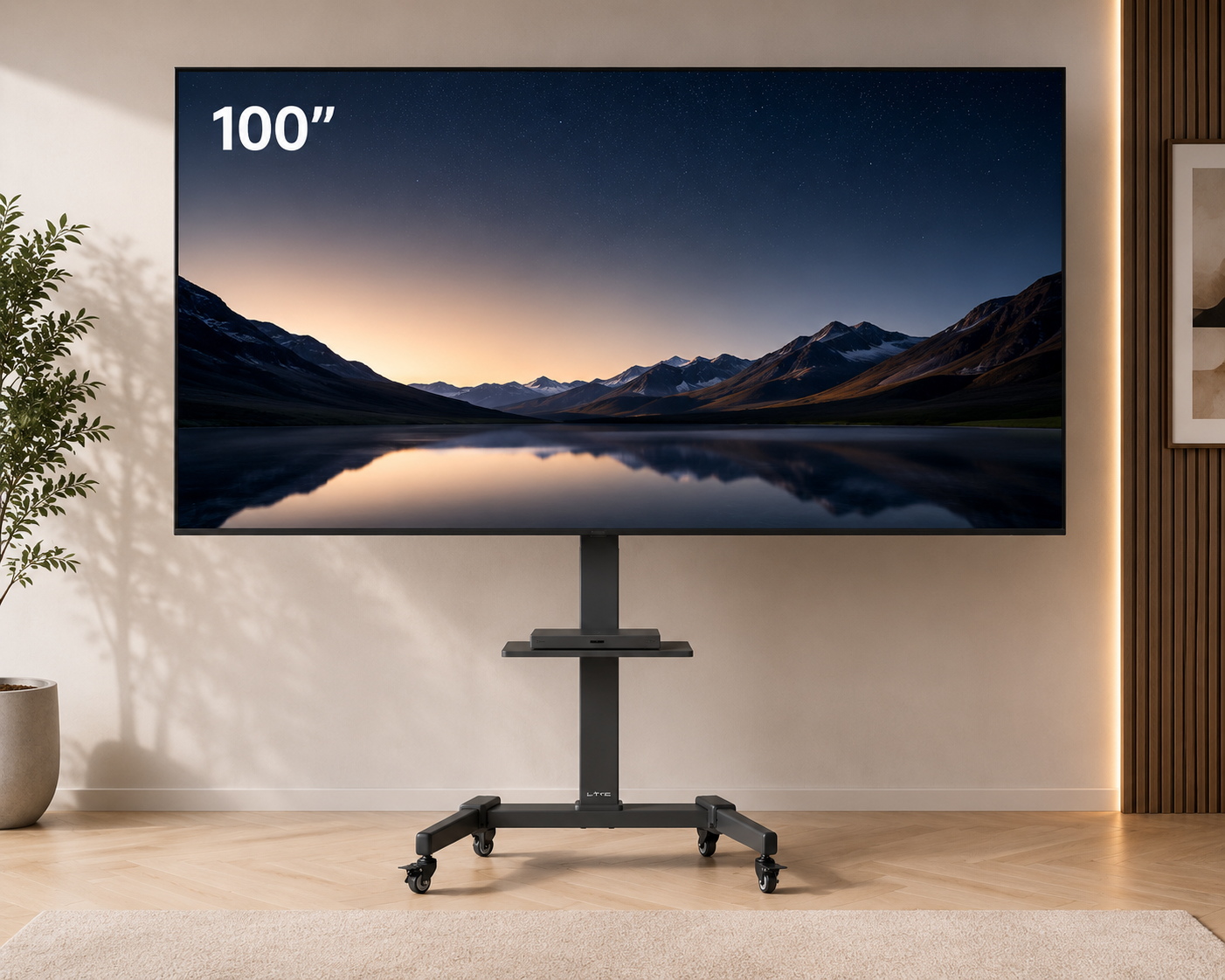 100" Fladskærms tv - Flytbar thumbnail 1